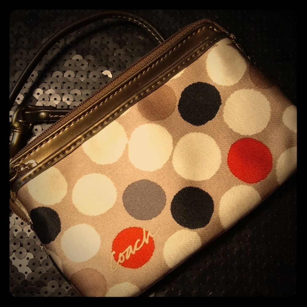 Coach Polka Dot Wristlet